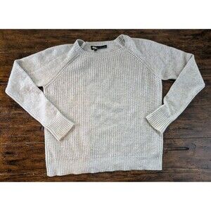 360 Cashmere Sweater Women's Small Gray Knit Lightweight Crewneck Pullover